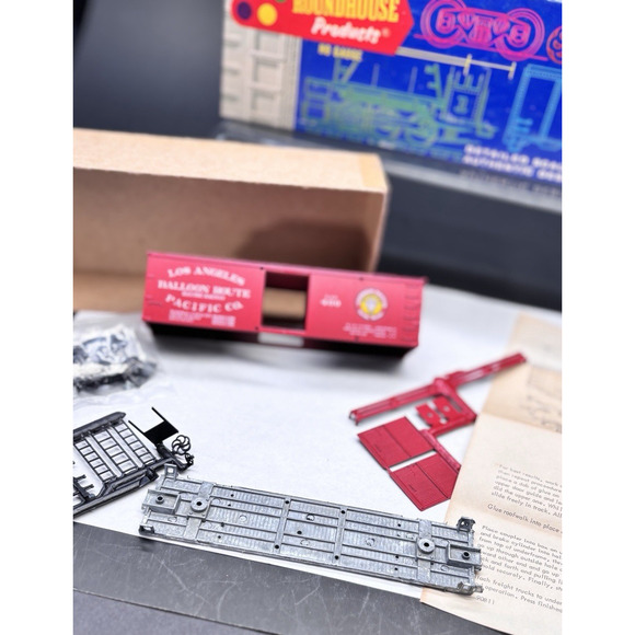 Roundhouse HO 36 Train Box Car Los Angeles Pacific BALLOON Route Original Box - Picture 12 of 16